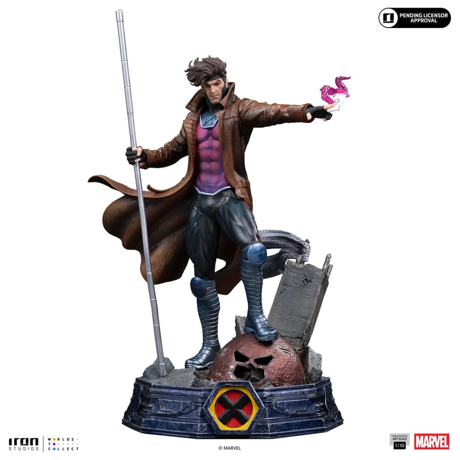 Marvel Gambit Unleashed Art Scale kip 1/10 Gambit fotografija izdelka