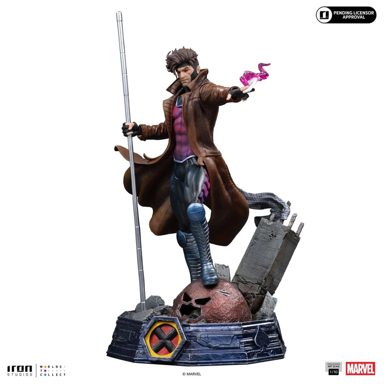 Marvel Gambit Unleashed Art Scale kip 1/10 Gambit fotografija izdelka