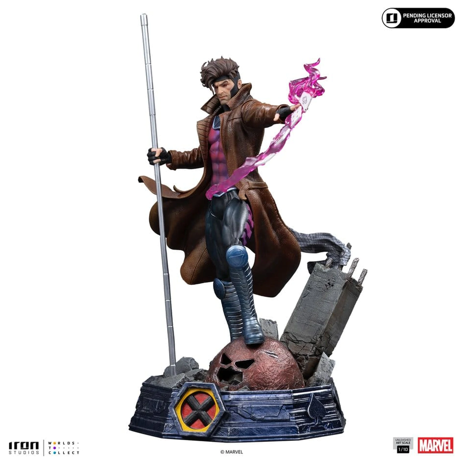 Marvel Gambit Unleashed Art Scale kip 1/10 Gambit fotografija izdelka