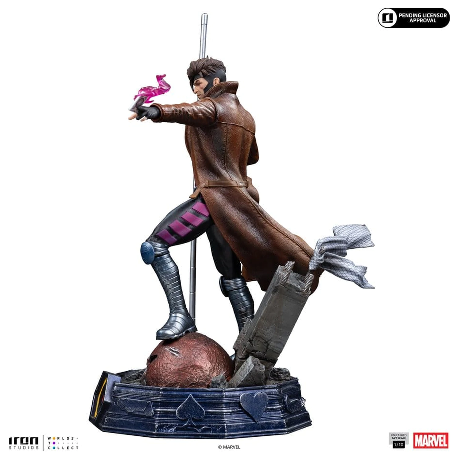 Marvel Gambit Unleashed Art Scale kip 1/10 Gambit fotografija izdelka