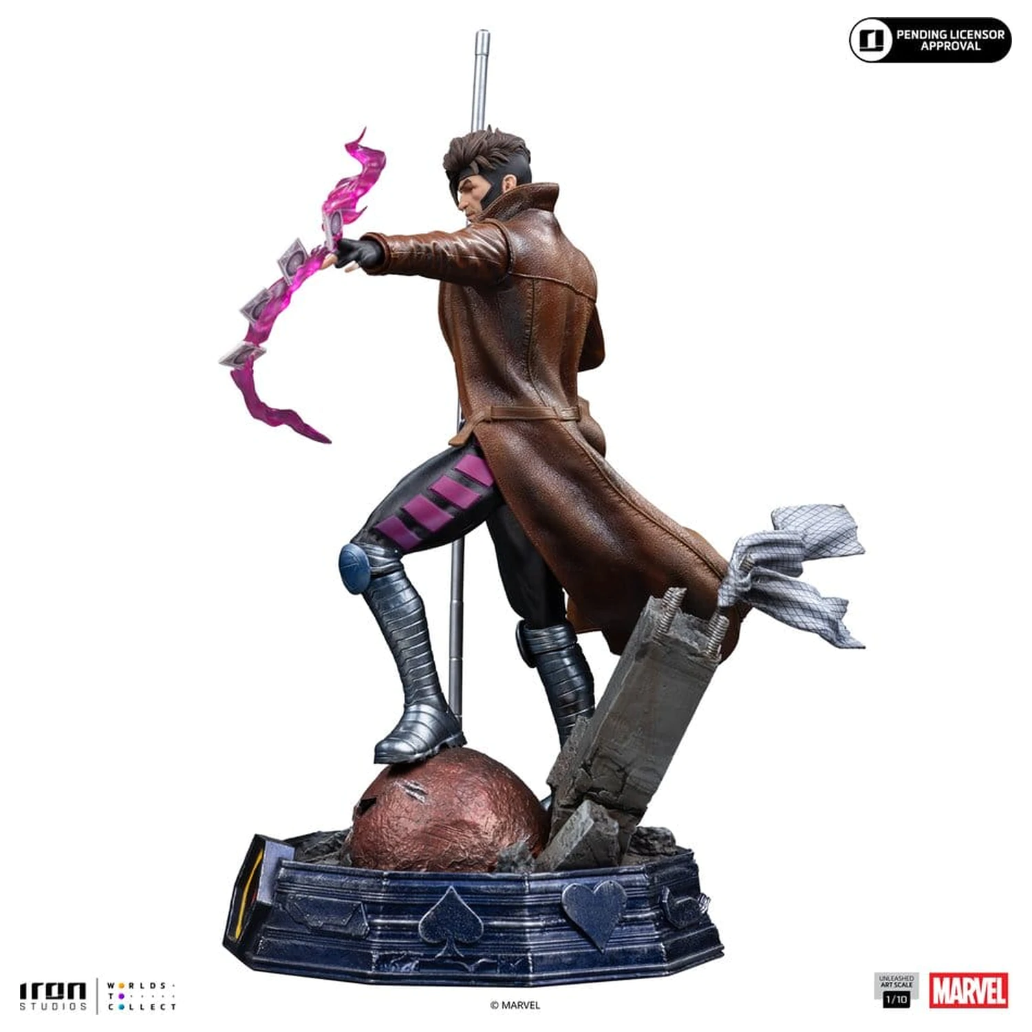 Marvel Gambit Unleashed Art Scale kip 1/10 Gambit fotografija izdelka