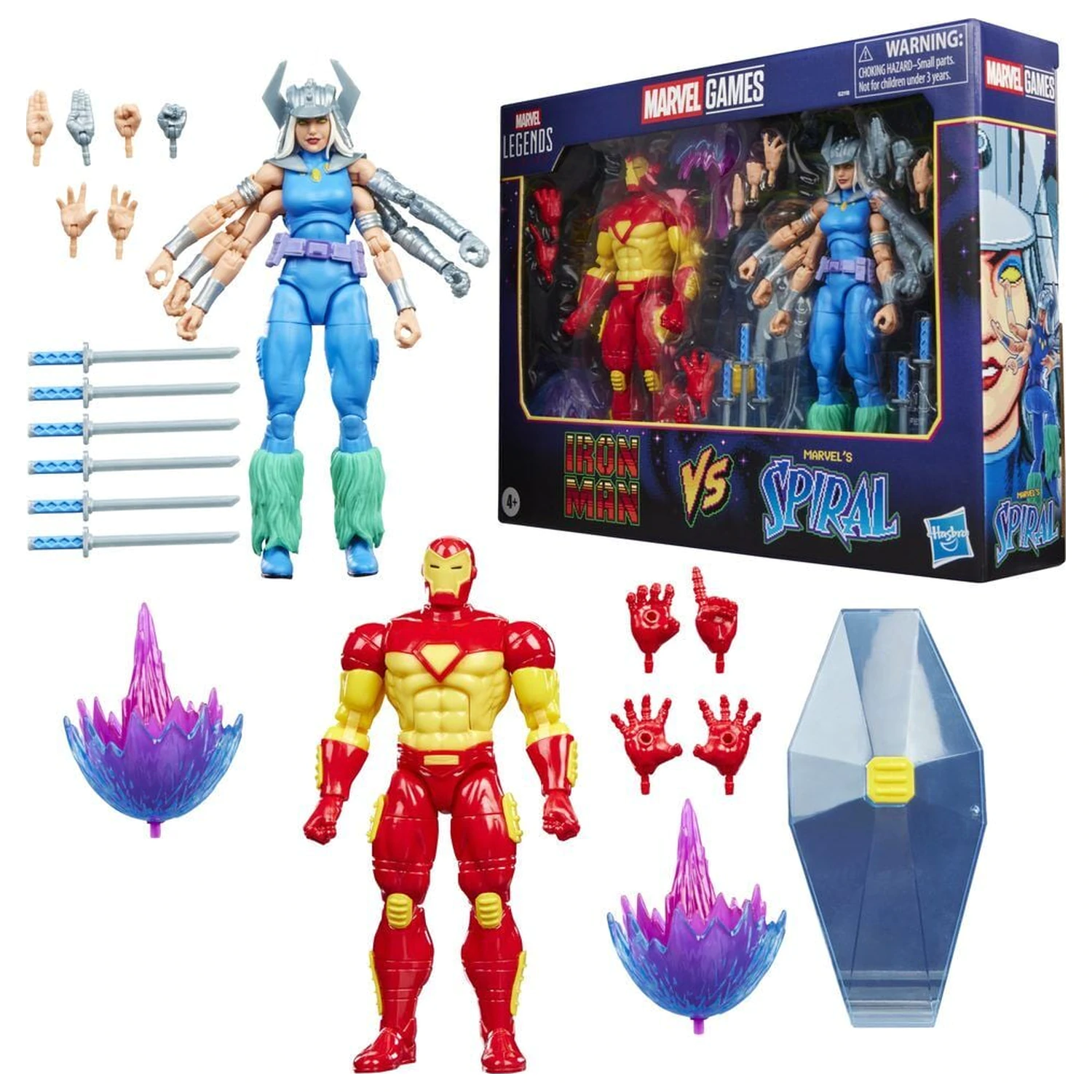 Marvel Games Iron Man proti Marvel Spiralni paket 2 figur 15cm fotografija izdelka