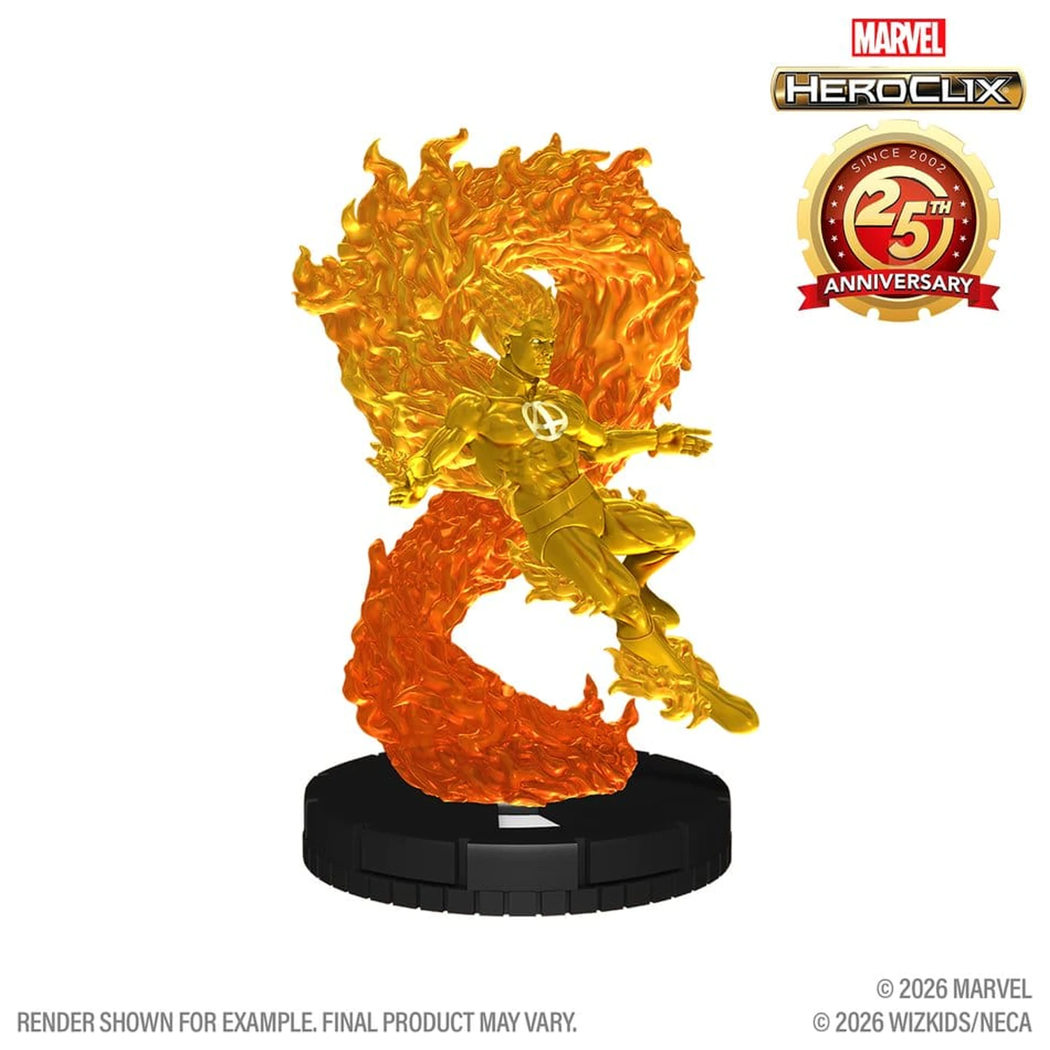 Marvel HeroClix: 25th Anniversary Figurica Human Torch 5 cm fotografija izdelka