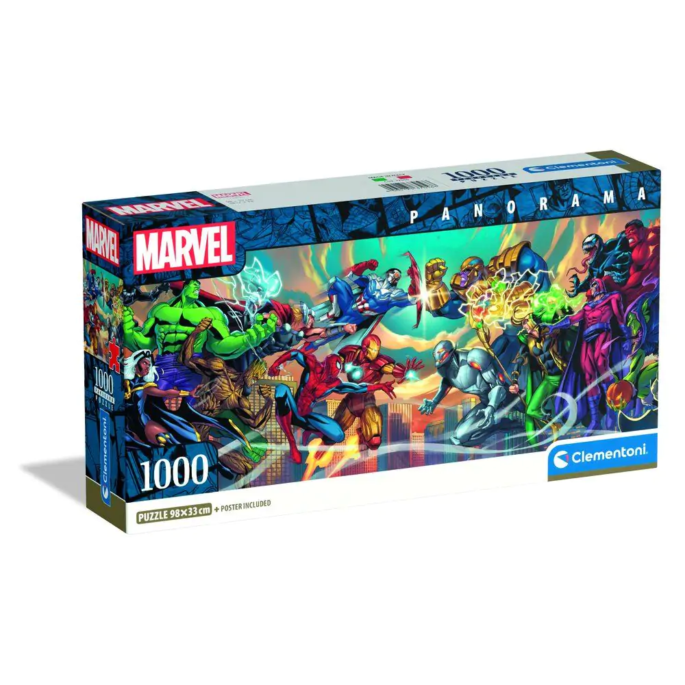 Marvel Heroes vs Villains panorama sestavljanka 1000pcs fotografija izdelka