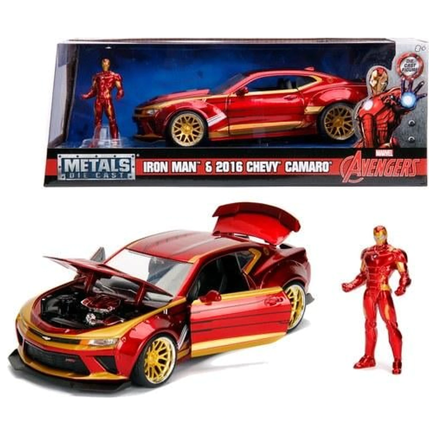 Marvel Iron Man 2016 Chevy Camaro SS model v merilu 1:24 fotografija izdelka