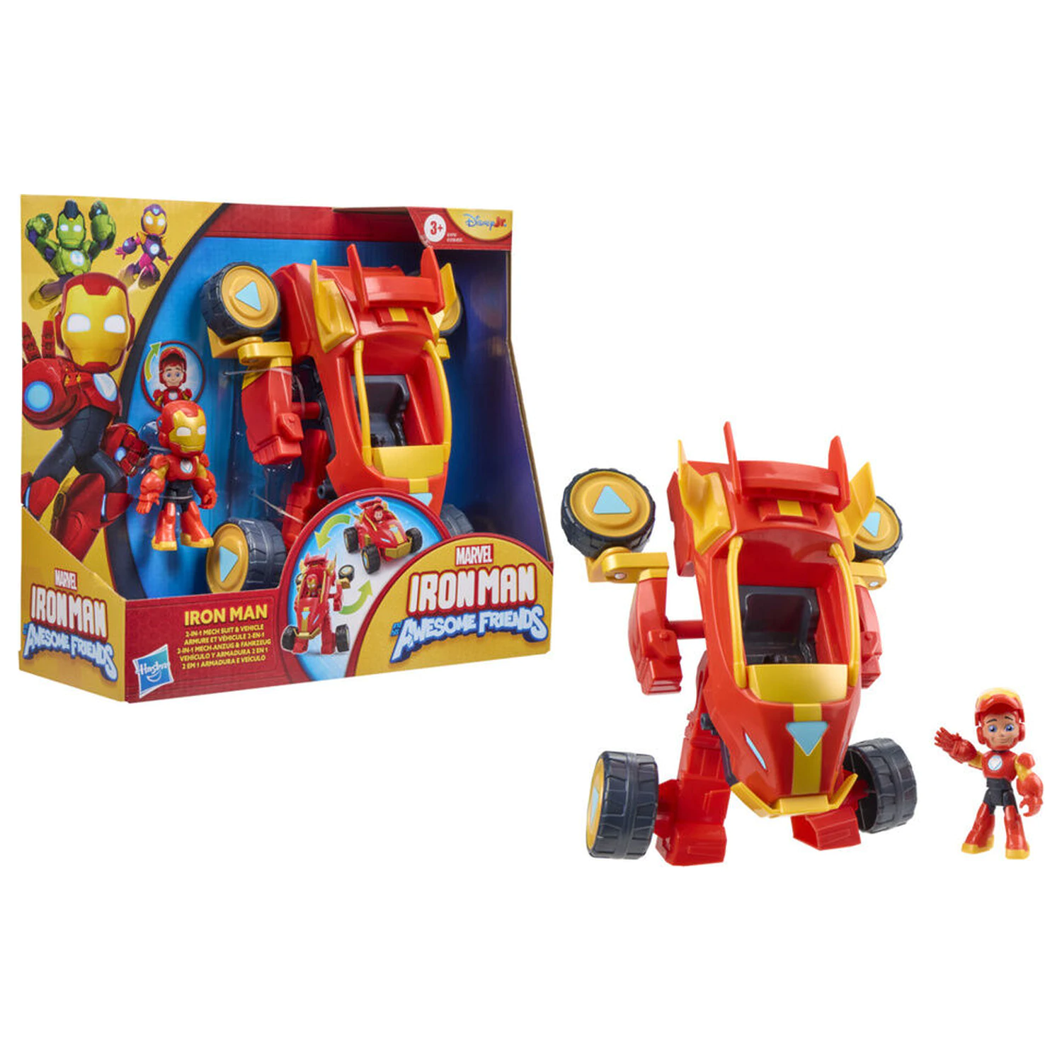 Marvel Iron Man And His Awesome Friends figura in vozilo fotografija izdelka