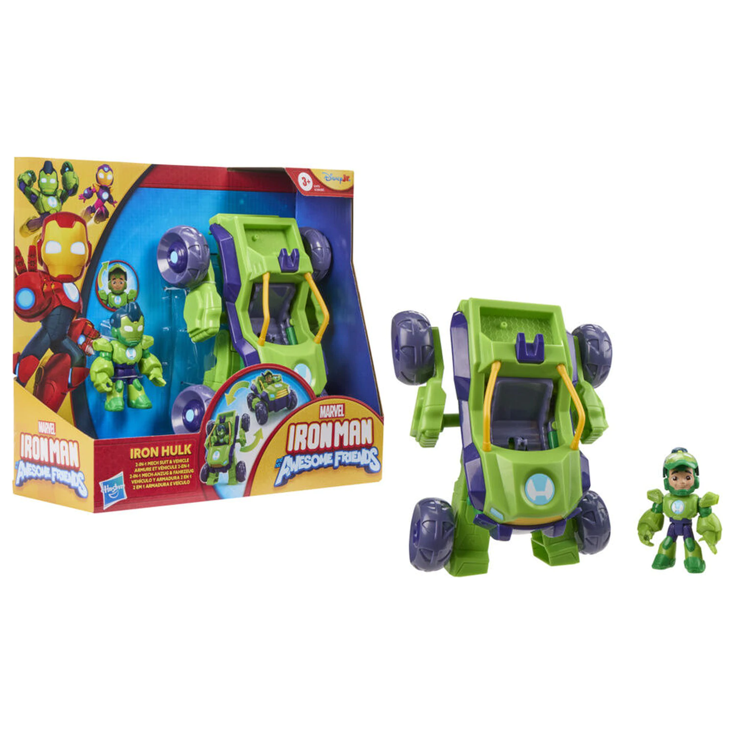 Marvel Iron Man And His Awesome Friends Hulk figura in vozilo fotografija izdelka