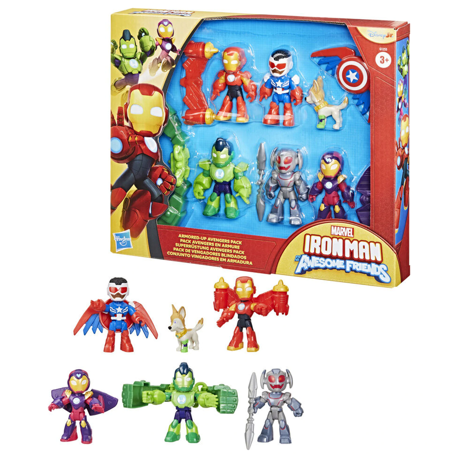 Marvel Iron Man And His Awesome Friends paket 6 figur 7 cm fotografija izdelka