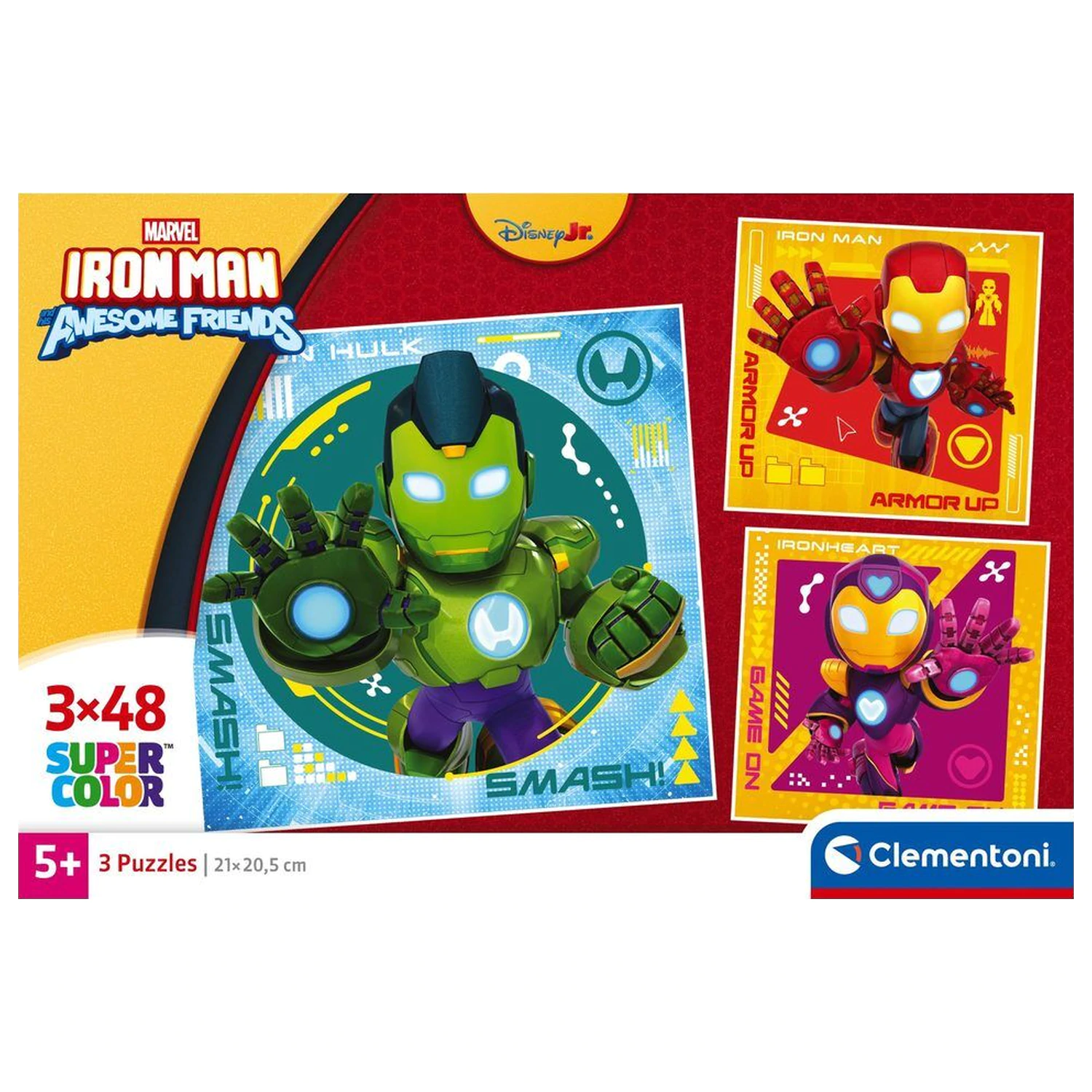 Marvel Iron Man In njegova super kvadratna sestavljanka 3x48 kosov fotografija izdelka