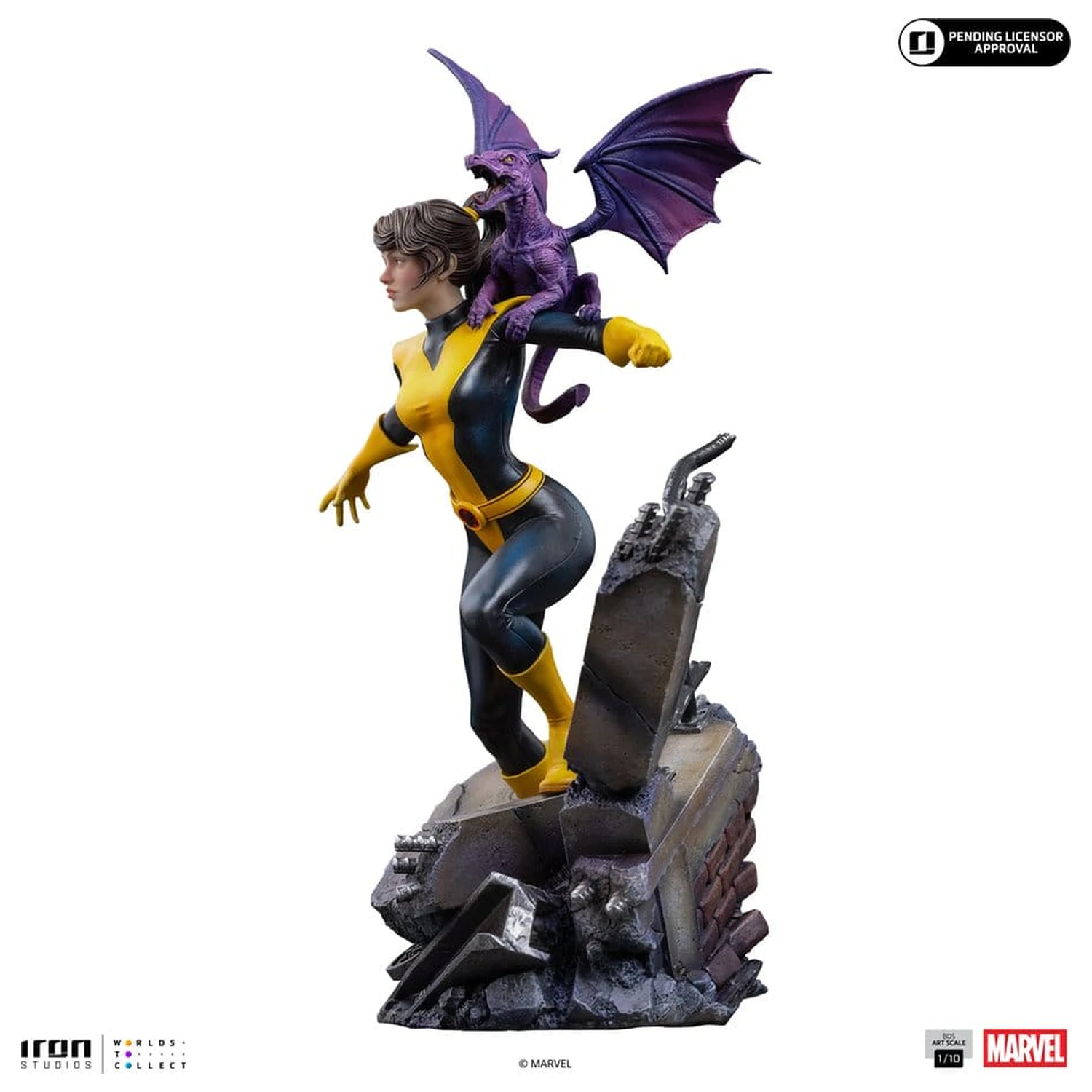 Marvel Kitty Pride & Lockheed X-Men Comics BDS Art Scale kip 1/10 Kitty Pride & Lockheed fotografija izdelka