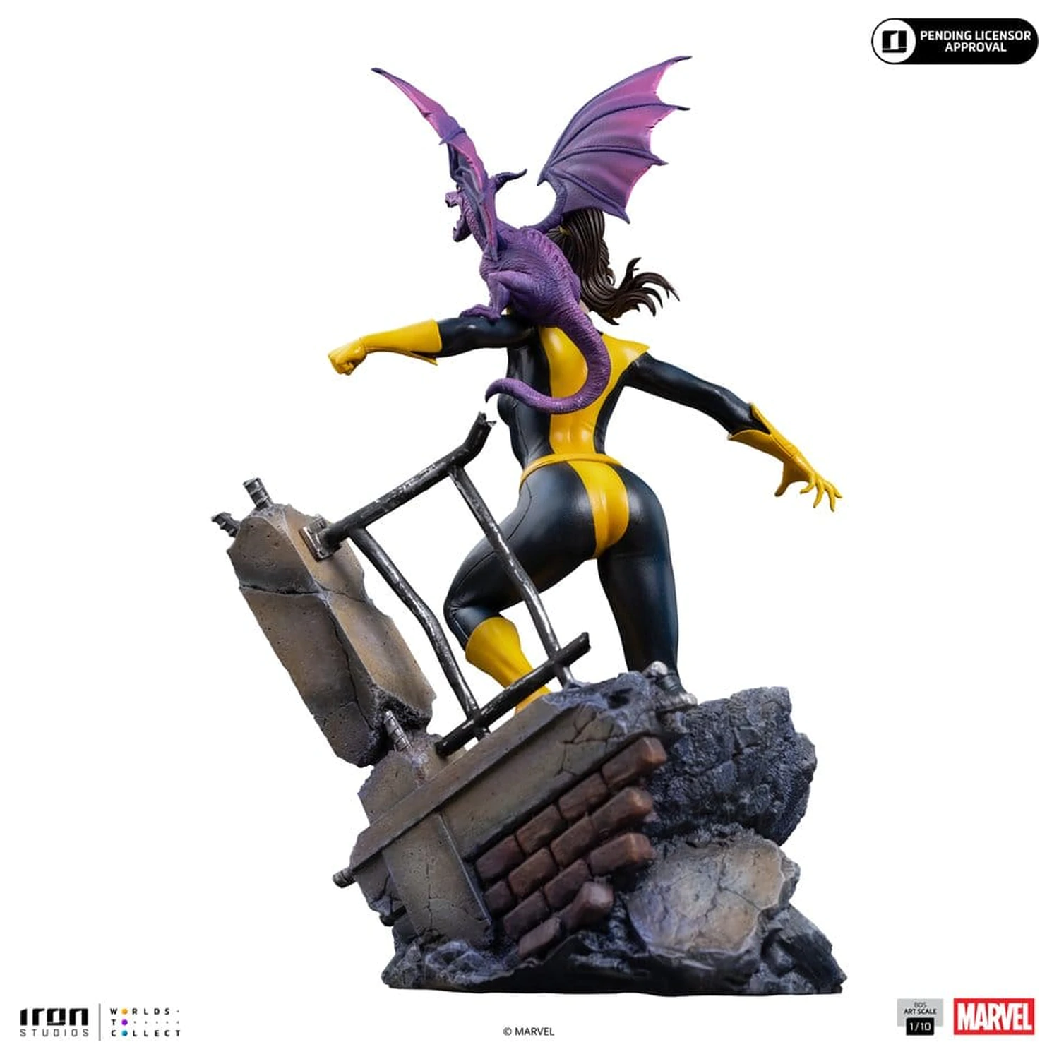 Marvel Kitty Pride & Lockheed X-Men Comics BDS Art Scale kip 1/10 Kitty Pride & Lockheed fotografija izdelka