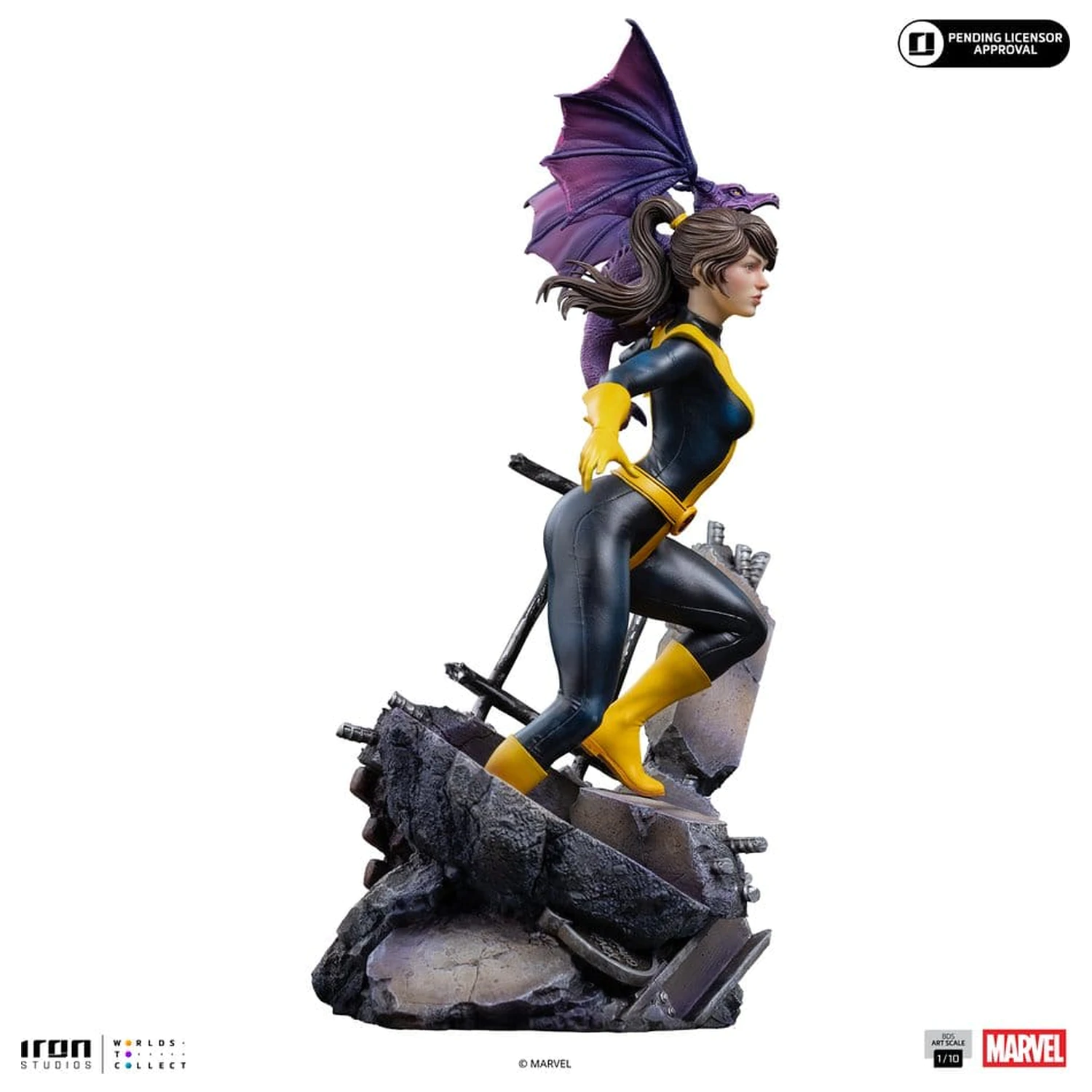 Marvel Kitty Pride & Lockheed X-Men Comics BDS Art Scale kip 1/10 Kitty Pride & Lockheed fotografija izdelka