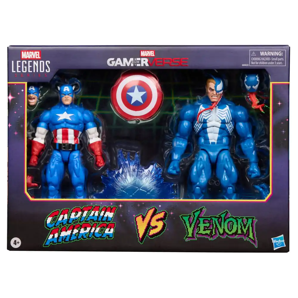 Marvel Legends Gamerverse akcijska figura, set dveh figuric Captain America proti Venom 15 cm fotografija izdelka