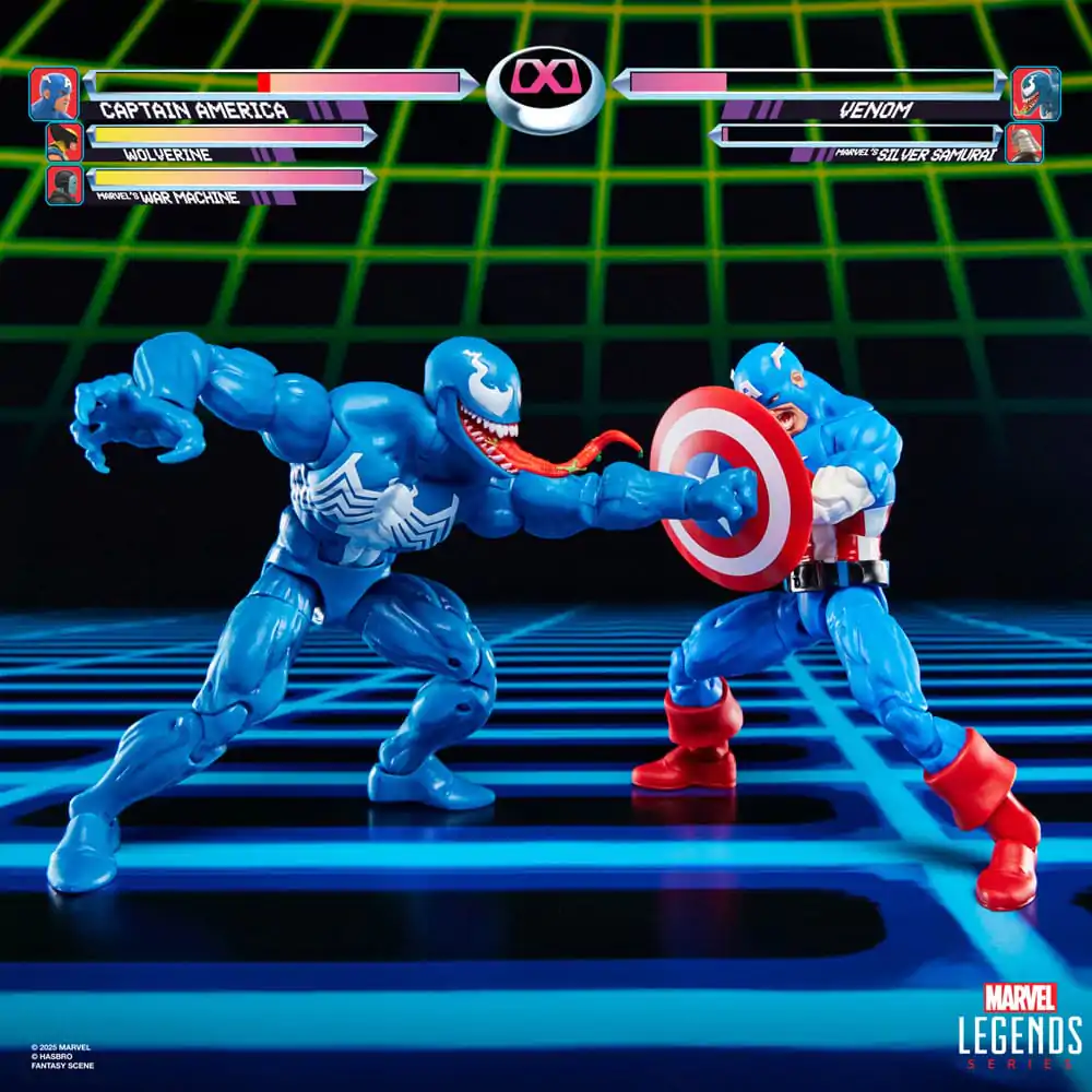 Marvel Legends Gamerverse akcijska figura, set dveh figuric Captain America proti Venom 15 cm fotografija izdelka