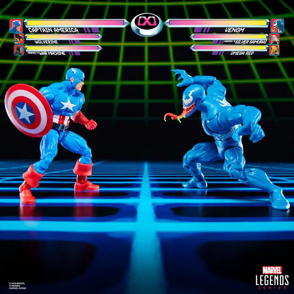 Marvel Legends Gamerverse akcijska figura, set dveh figuric Captain America proti Venom 15 cm fotografija izdelka