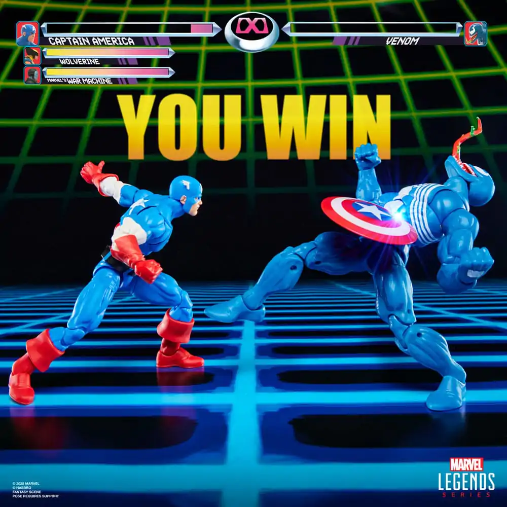 Marvel Legends Gamerverse akcijska figura, set dveh figuric Captain America proti Venom 15 cm fotografija izdelka
