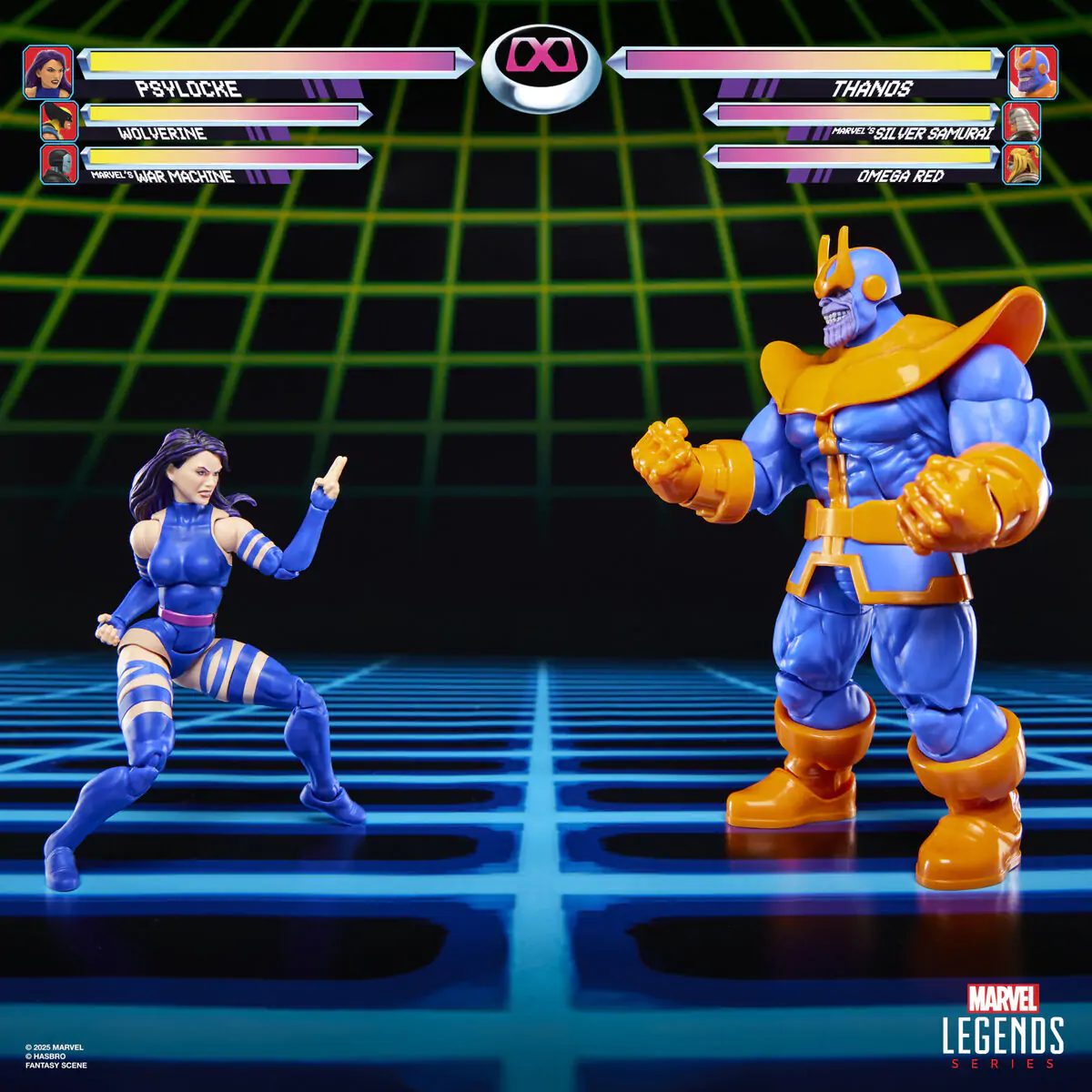 Marvel Legends Gameverse Psylocke proti Thanos komplet 2 figuri 15 cm fotografija izdelka