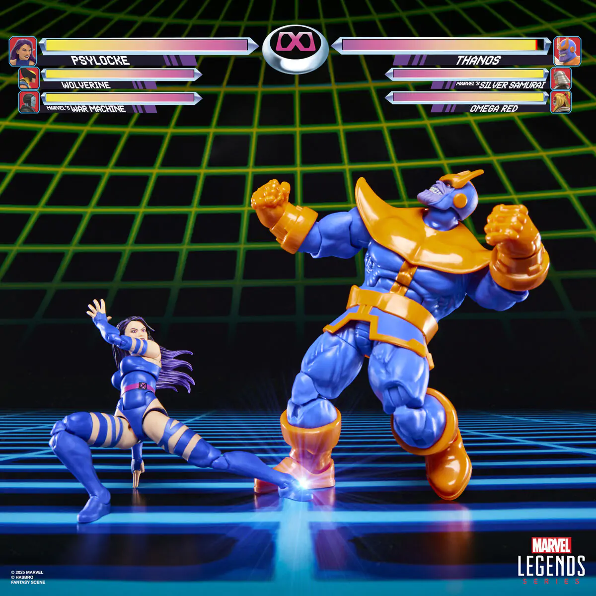 Marvel Legends Gameverse Psylocke proti Thanos komplet 2 figuri 15 cm fotografija izdelka