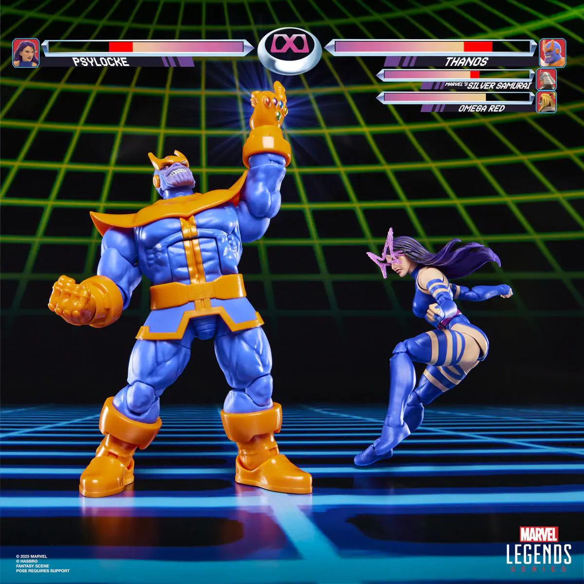 Marvel Legends Gameverse Psylocke proti Thanos komplet 2 figuri 15 cm fotografija izdelka