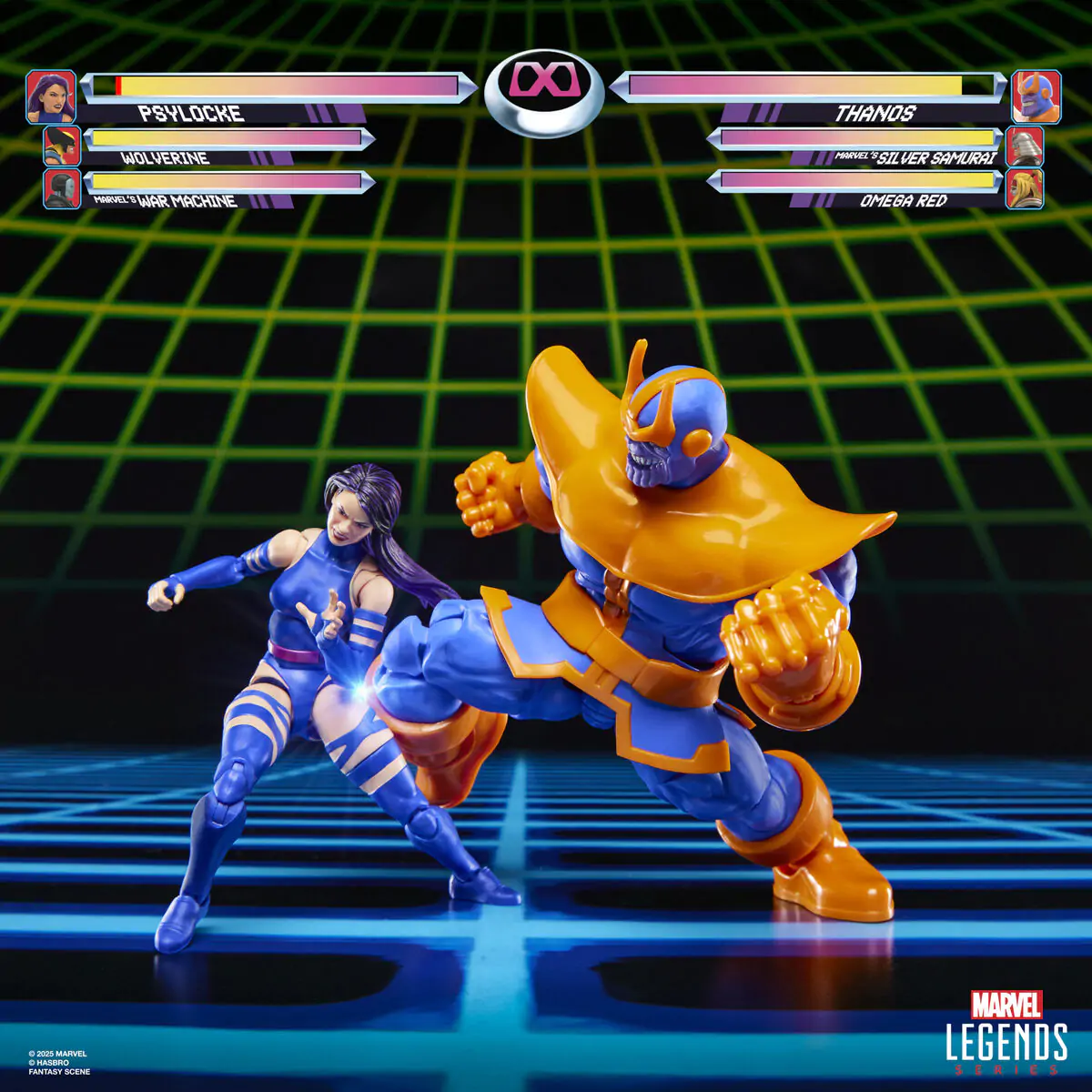 Marvel Legends Gameverse Psylocke proti Thanos komplet 2 figuri 15 cm fotografija izdelka