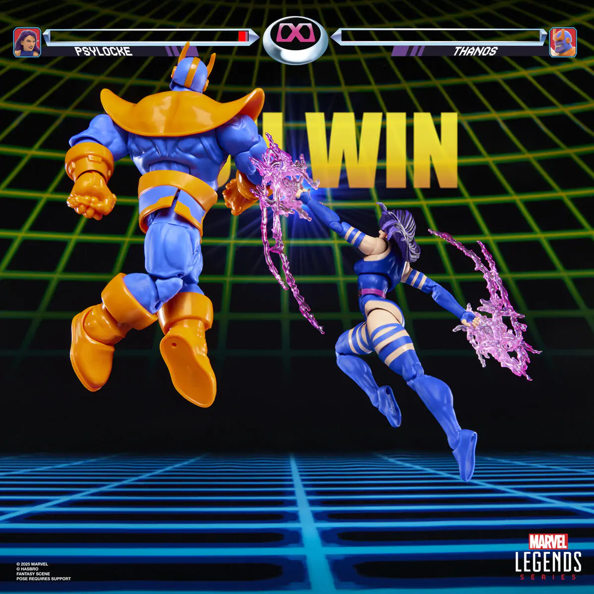 Marvel Legends Gameverse Psylocke proti Thanos komplet 2 figuri 15 cm fotografija izdelka