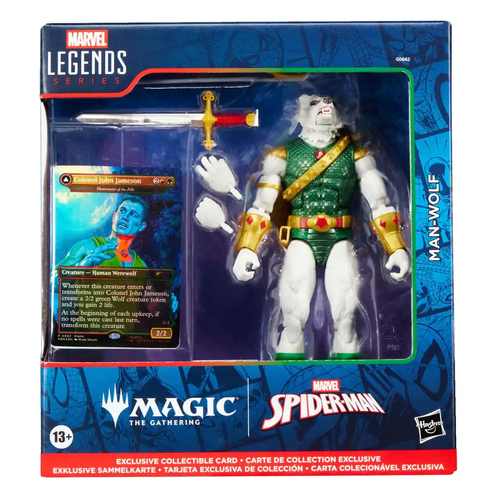 Marvel Legends Magic: The Gathering akcijska figura Man-Wolf (plus Exclusive Foil Card) 15 cm fotografija izdelka