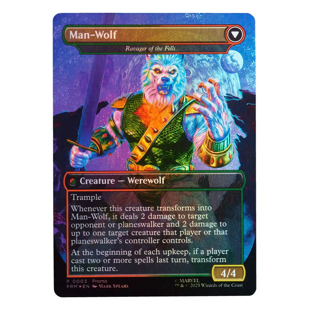 Marvel Legends Magic: The Gathering akcijska figura Man-Wolf (plus Exclusive Foil Card) 15 cm fotografija izdelka