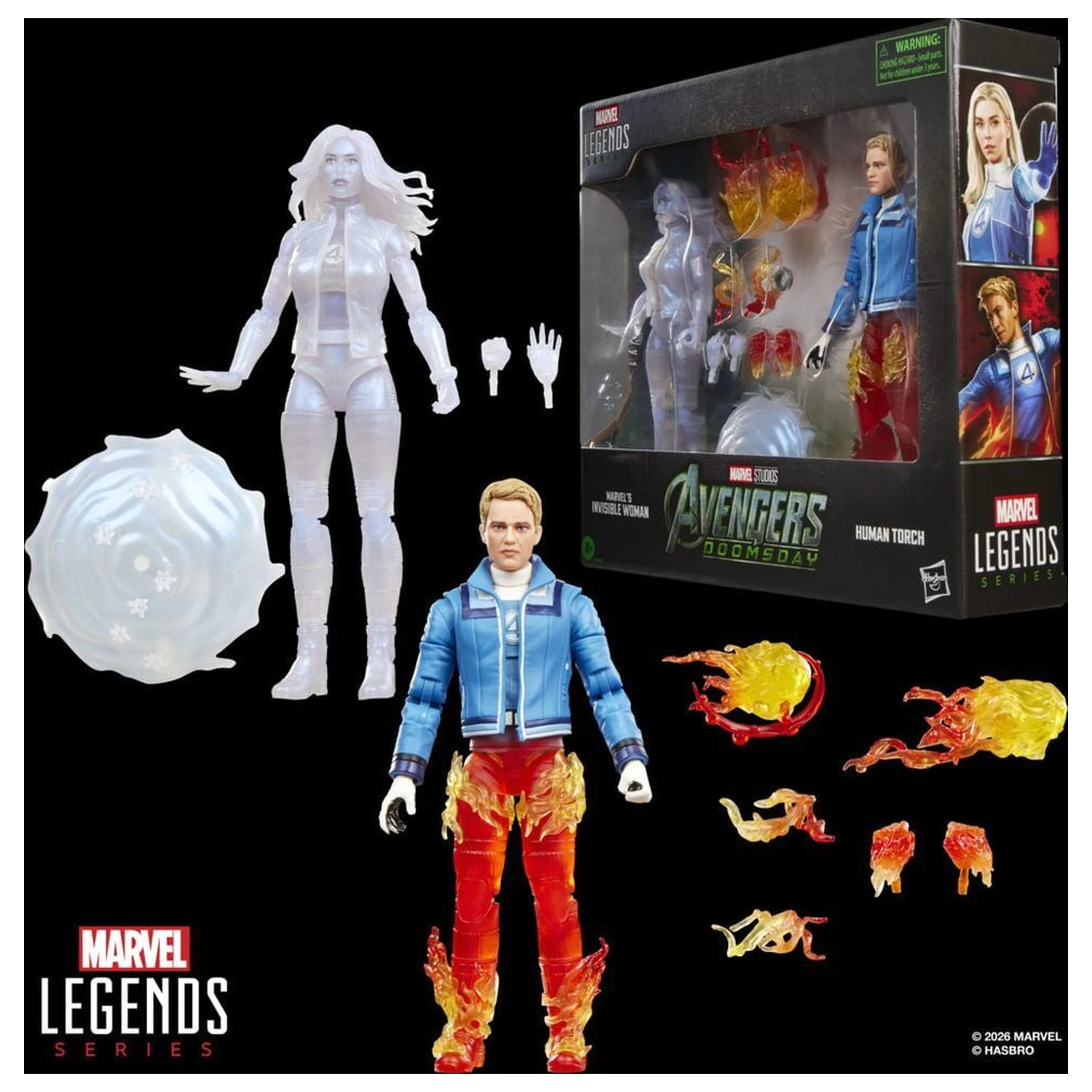 Marvel Legends Series Avengers Doomsday Invisible Woman & Human Torch paket 2 figuric 15 cm fotografija izdelka