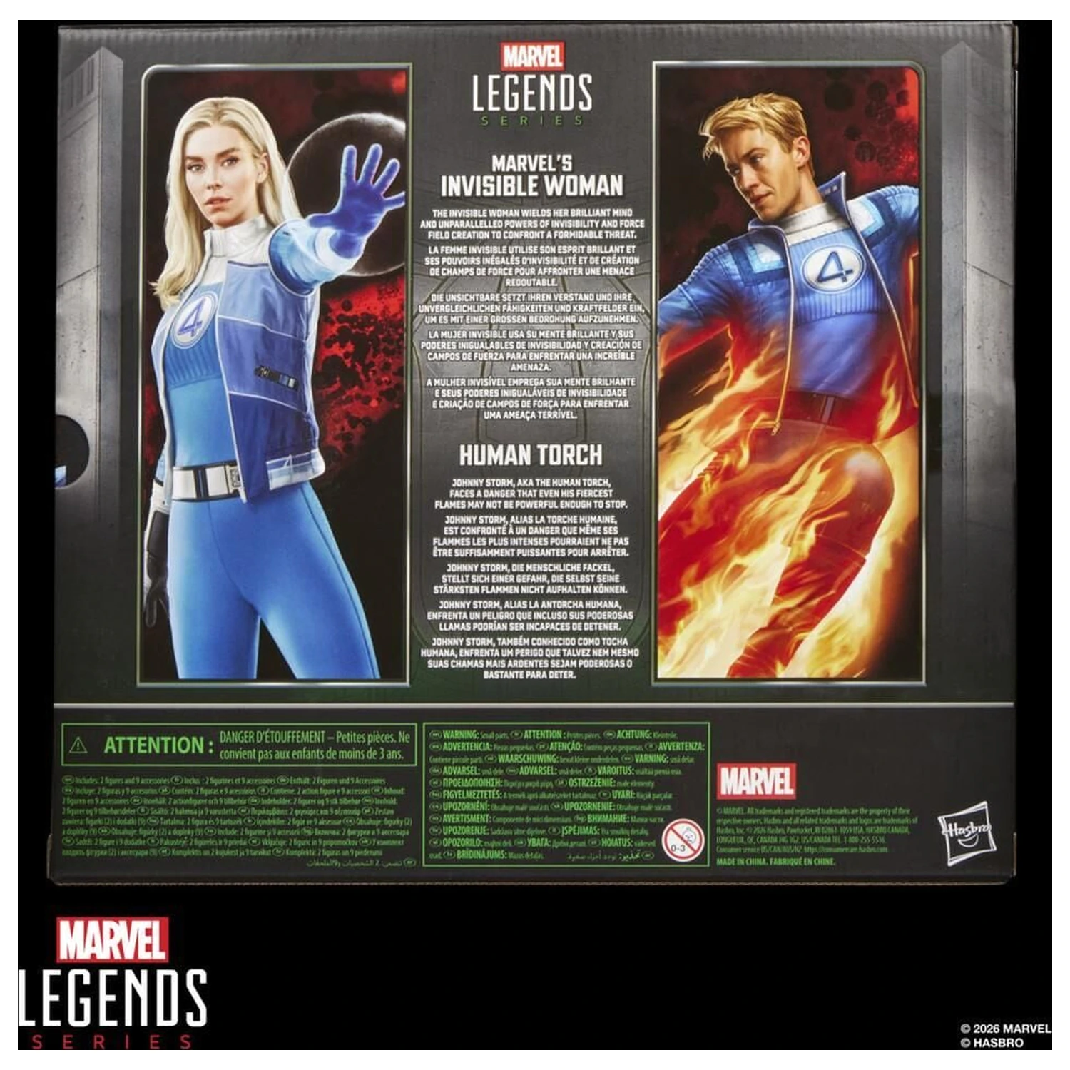 Marvel Legends Series Avengers Doomsday Invisible Woman & Human Torch paket 2 figuric 15 cm fotografija izdelka