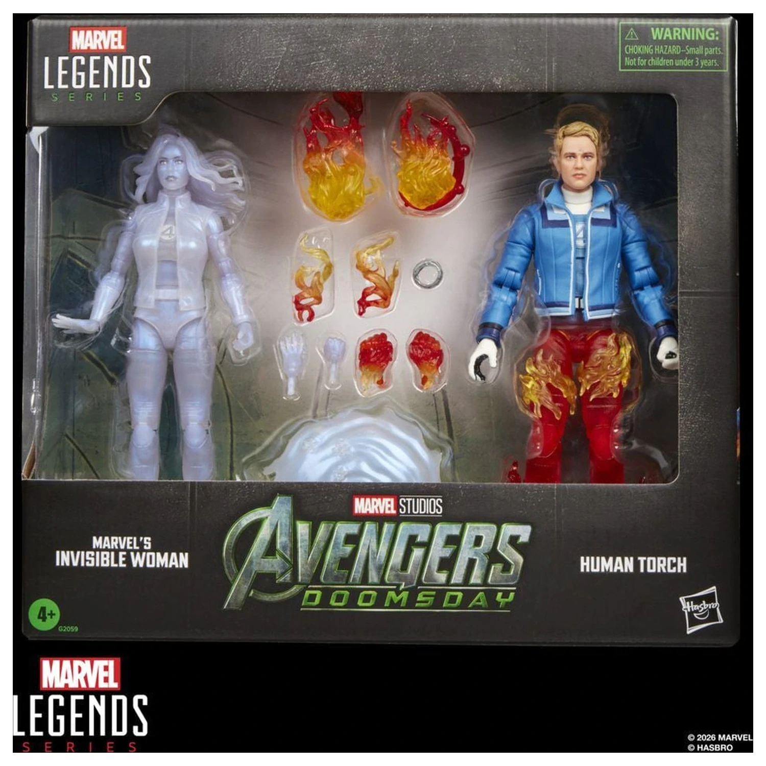 Marvel Legends Series Avengers Doomsday Invisible Woman & Human Torch paket 2 figuric 15 cm fotografija izdelka