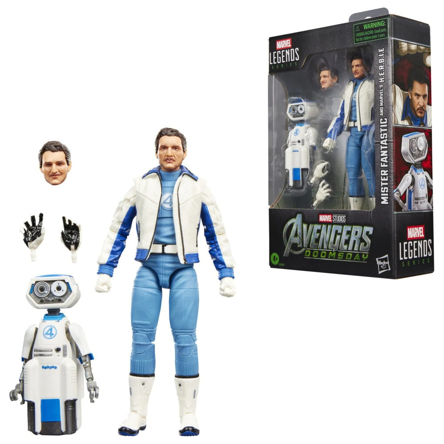 Marvel Legends Series Avengers Doomsday Mister Fantastic in Marvels H.E.R.B.I.E. figura 15 cm fotografija izdelka