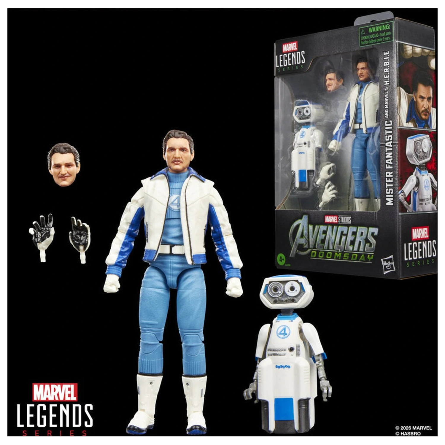 Marvel Legends Series Avengers Doomsday Mister Fantastic in Marvels H.E.R.B.I.E. figura 15 cm fotografija izdelka