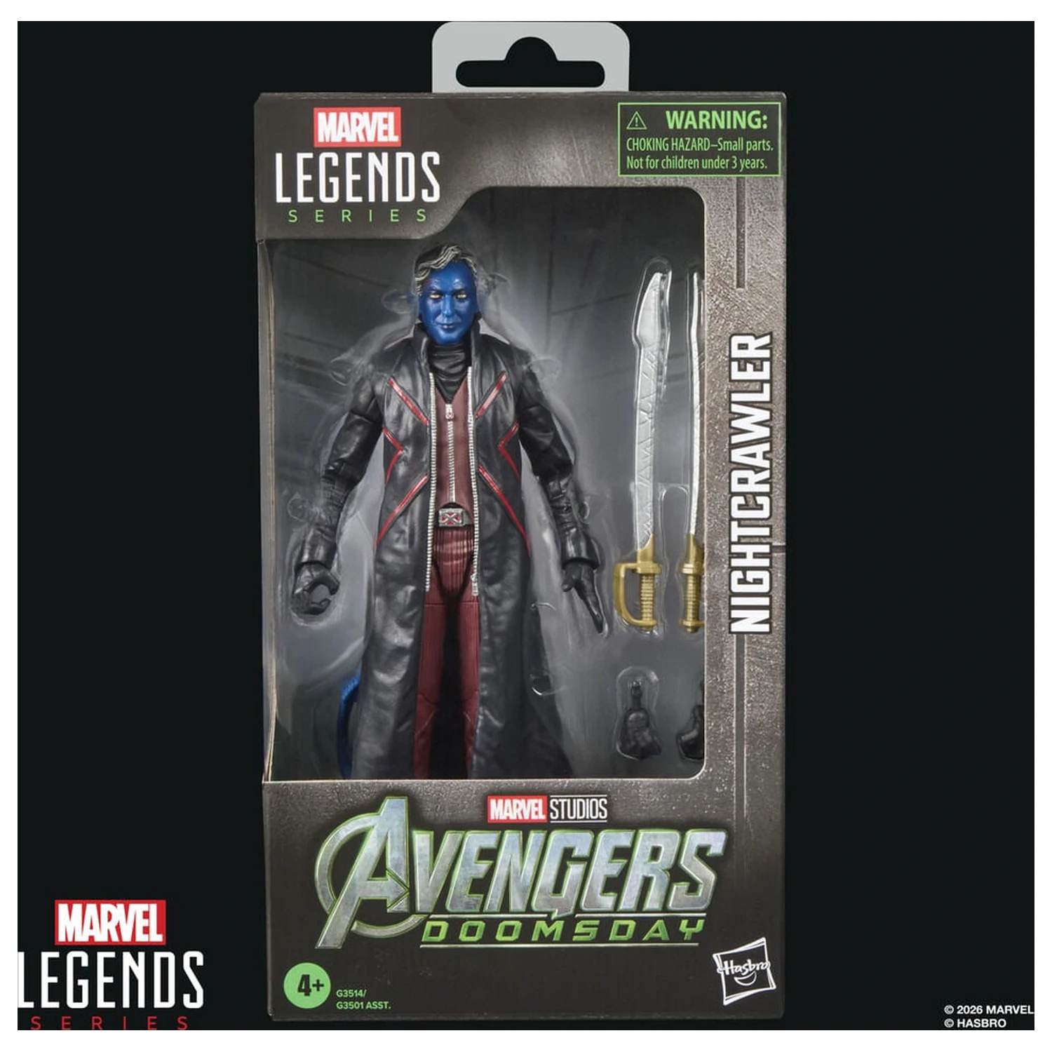 Marvel Legends Series Avengers Doomsday Nightcrawler figura 15 cm fotografija izdelka