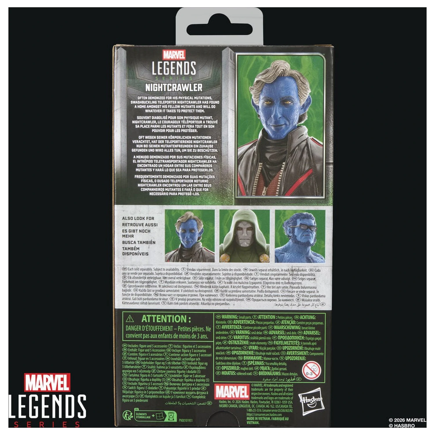 Marvel Legends Series Avengers Doomsday Nightcrawler figura 15 cm fotografija izdelka
