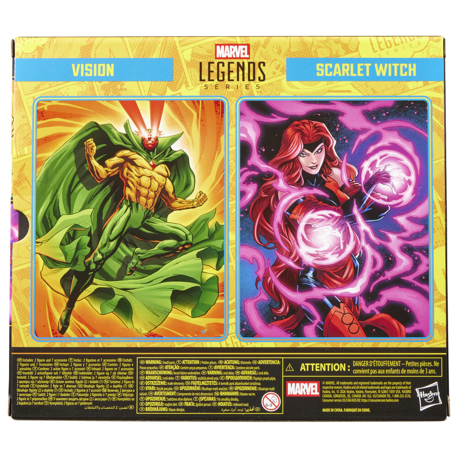 Marvel Legends Series Avengers Earts Mightiest Heroes Vision and Scarlet Witch paket 2 figur 15 cm fotografija izdelka