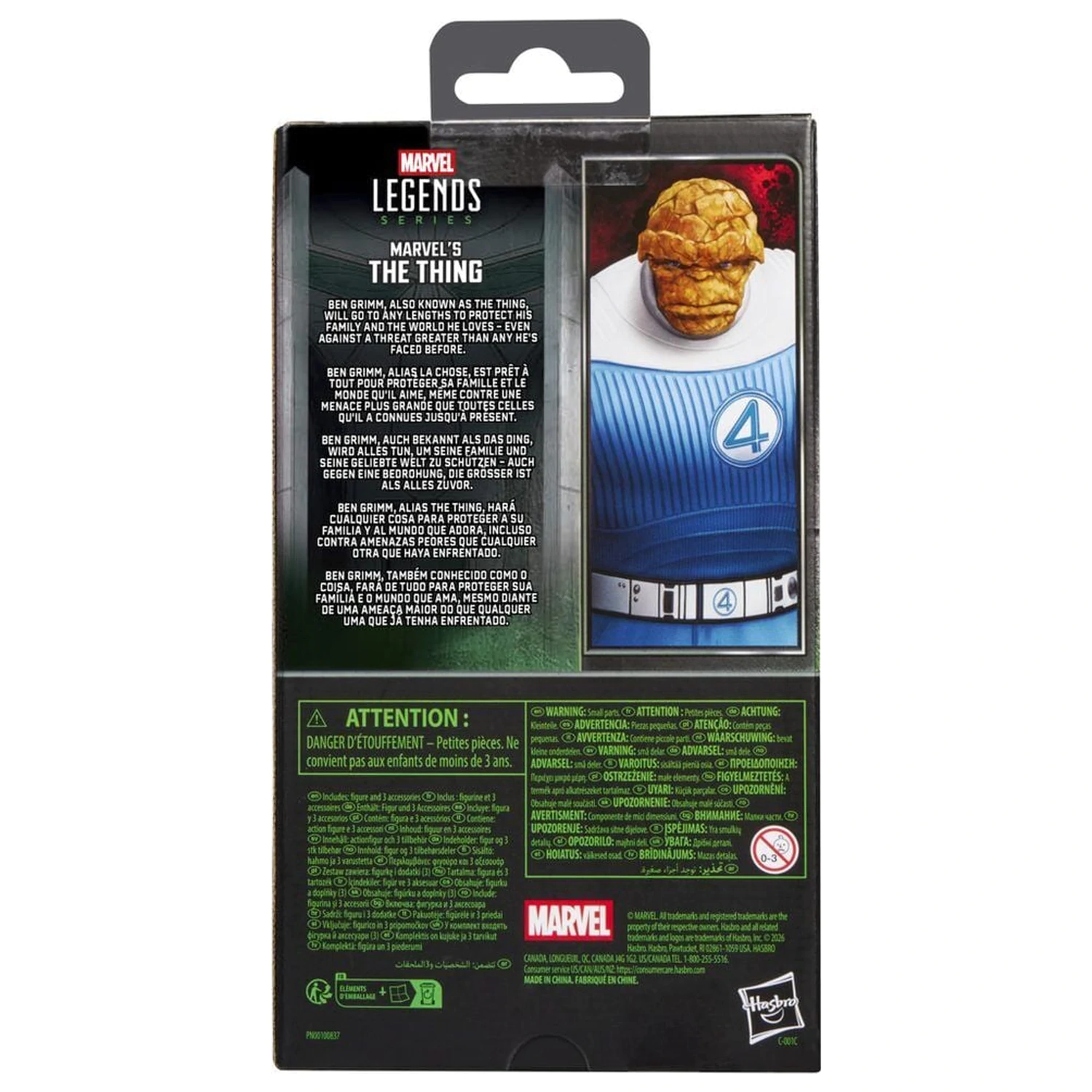 Marvel Legends Series Avengers Doomsday The Thing figura 15 cm fotografija izdelka