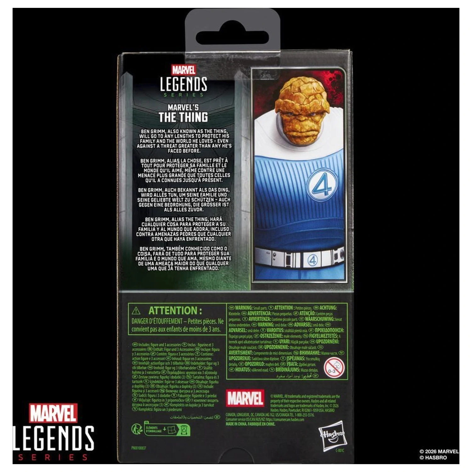 Marvel Legends Series Avengers Doomsday The Thing figura 15 cm fotografija izdelka