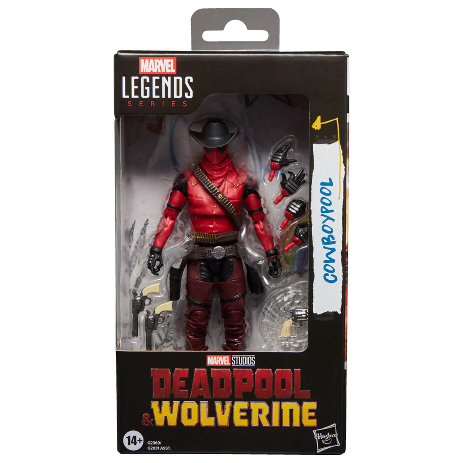 Marvel Legends Series Deadpool & Wolverine Cowboypool figura 15cm fotografija izdelka