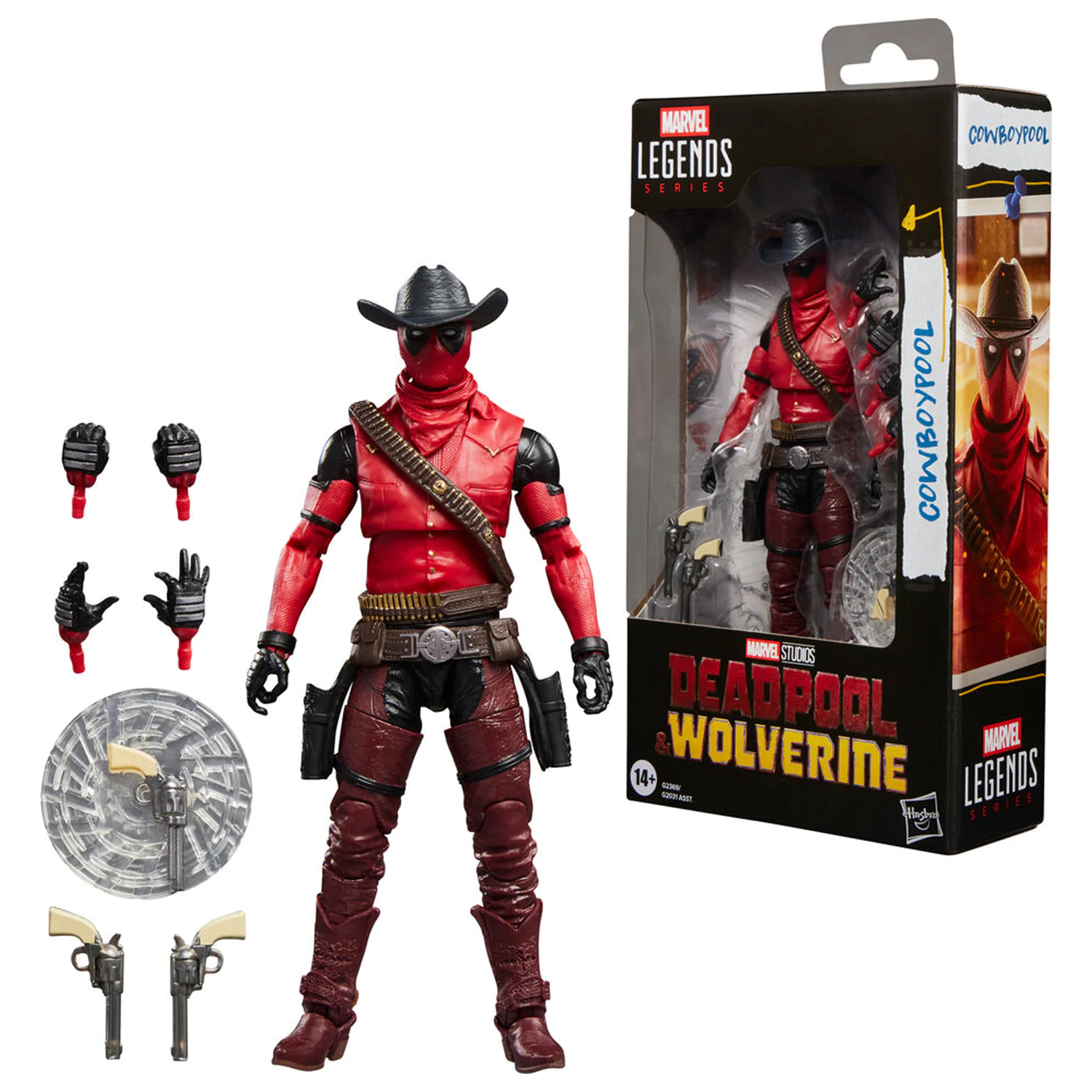 Marvel Legends Series Deadpool & Wolverine Cowboypool figura 15cm fotografija izdelka