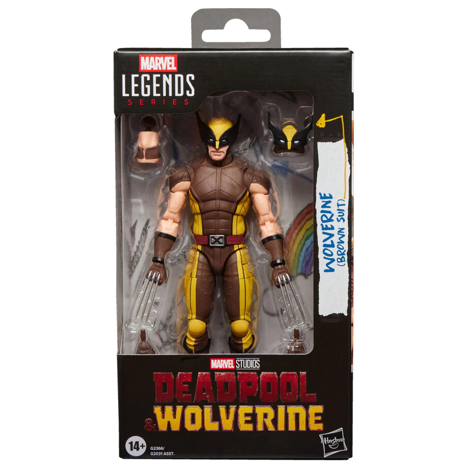 Marvel Legends Series Deadpool & Wolverine - akcijska figura Wolverine Brown Suit 15cm fotografija izdelka