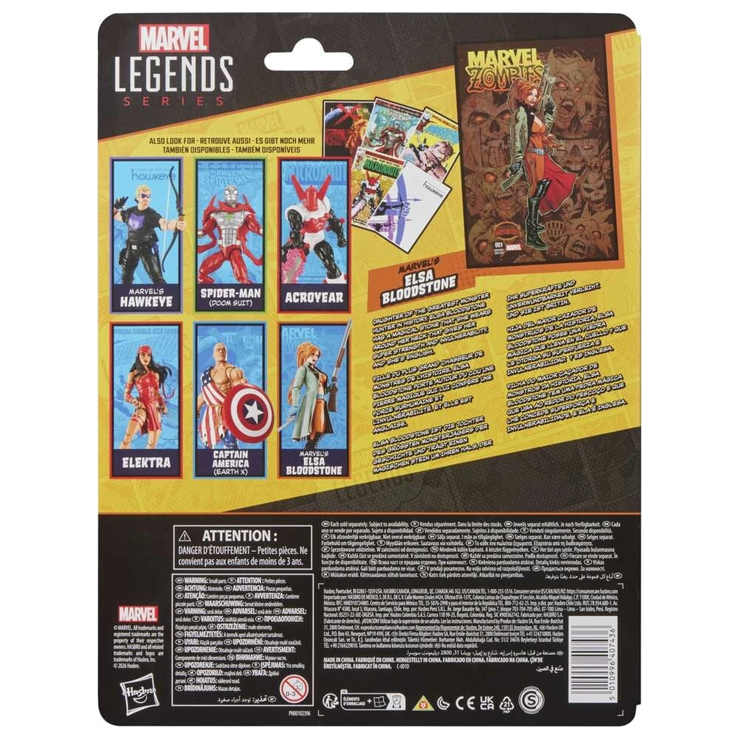 Marvel Legends Series Elsa Bloodstone Zombies figura 15cm fotografija izdelka