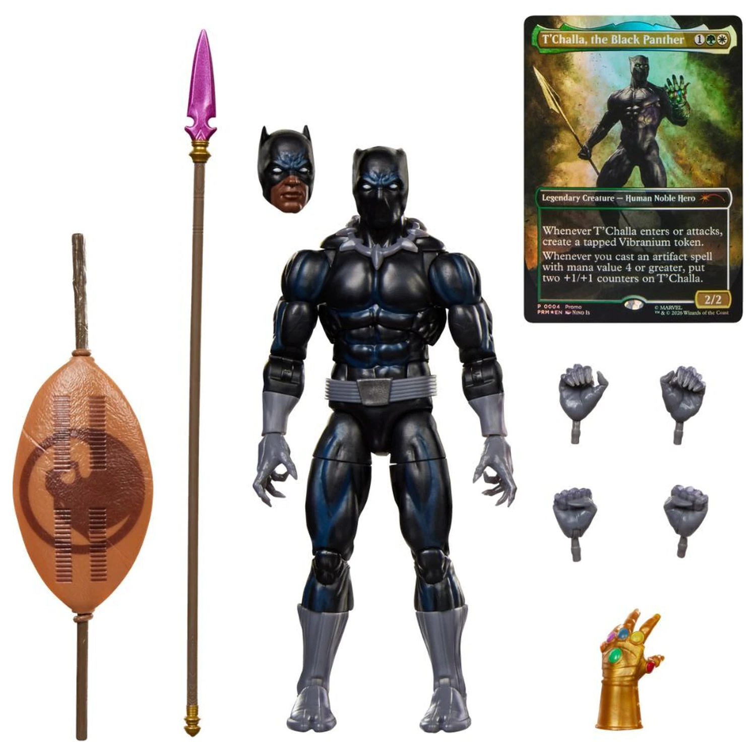 Marvel Legends Series Magic The Gathering Black Panther figura 15cm fotografija izdelka