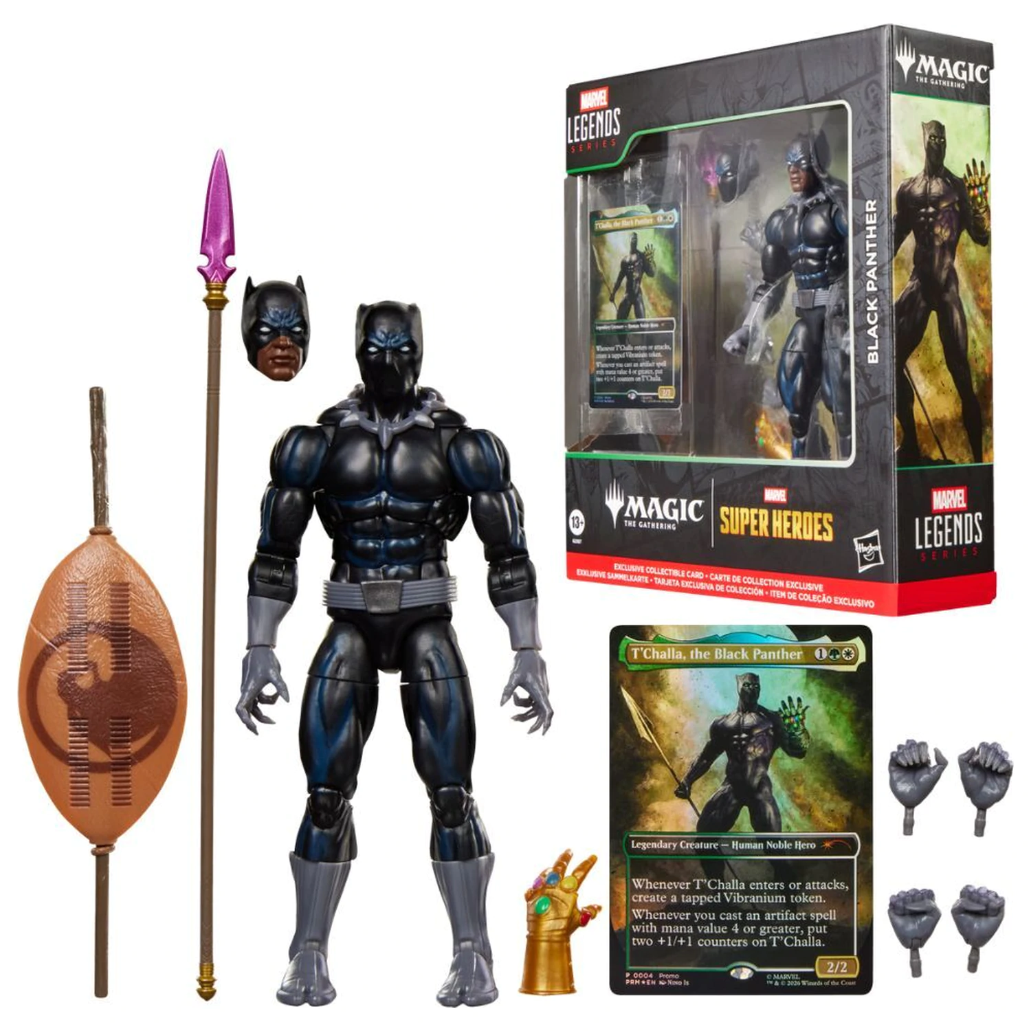 Marvel Legends Series Magic The Gathering Black Panther figura 15cm fotografija izdelka