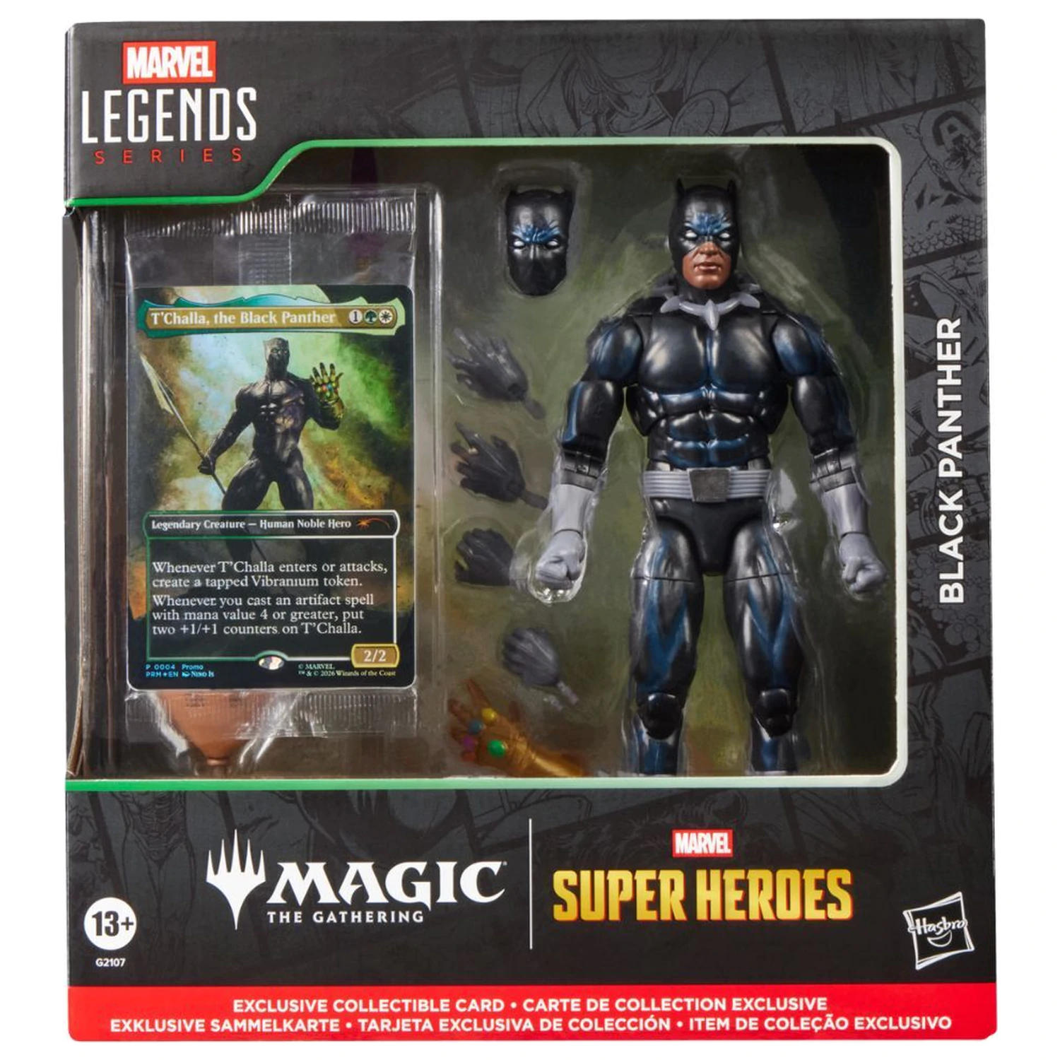 Marvel Legends Series Magic The Gathering Black Panther figura 15cm fotografija izdelka
