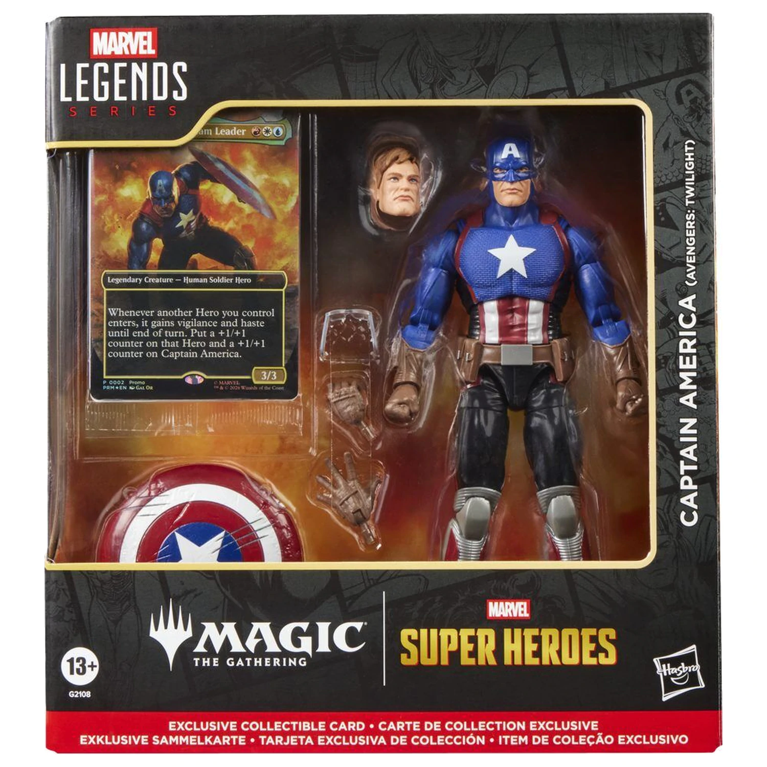 Marvel Legends Series Magic The Gathering Captain America Avengers Twilight figura 15cm fotografija izdelka