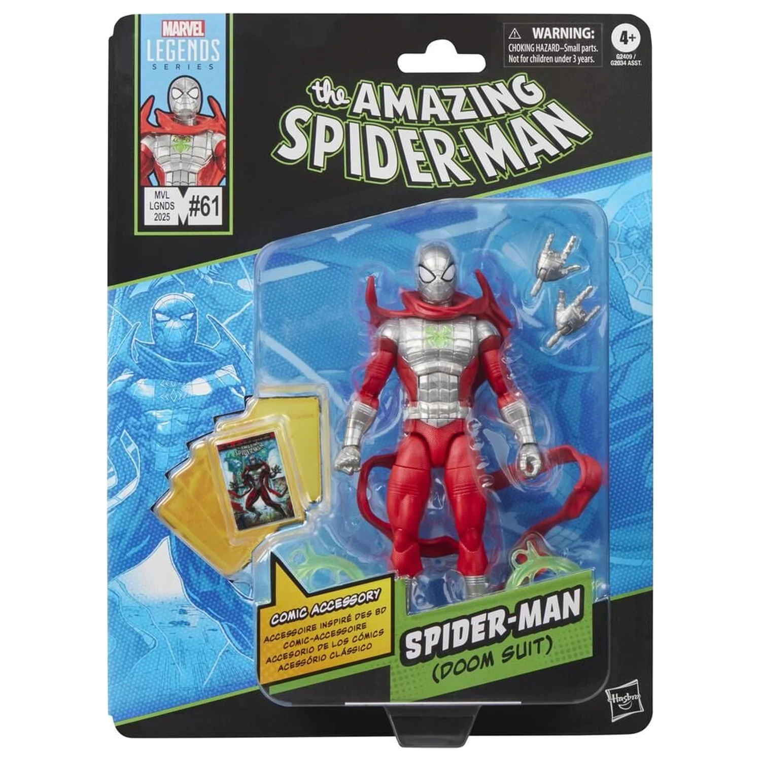 Marvel Legends Series Spiderman Doom Suit The Amazing Spider-Man figura 15cm fotografija izdelka