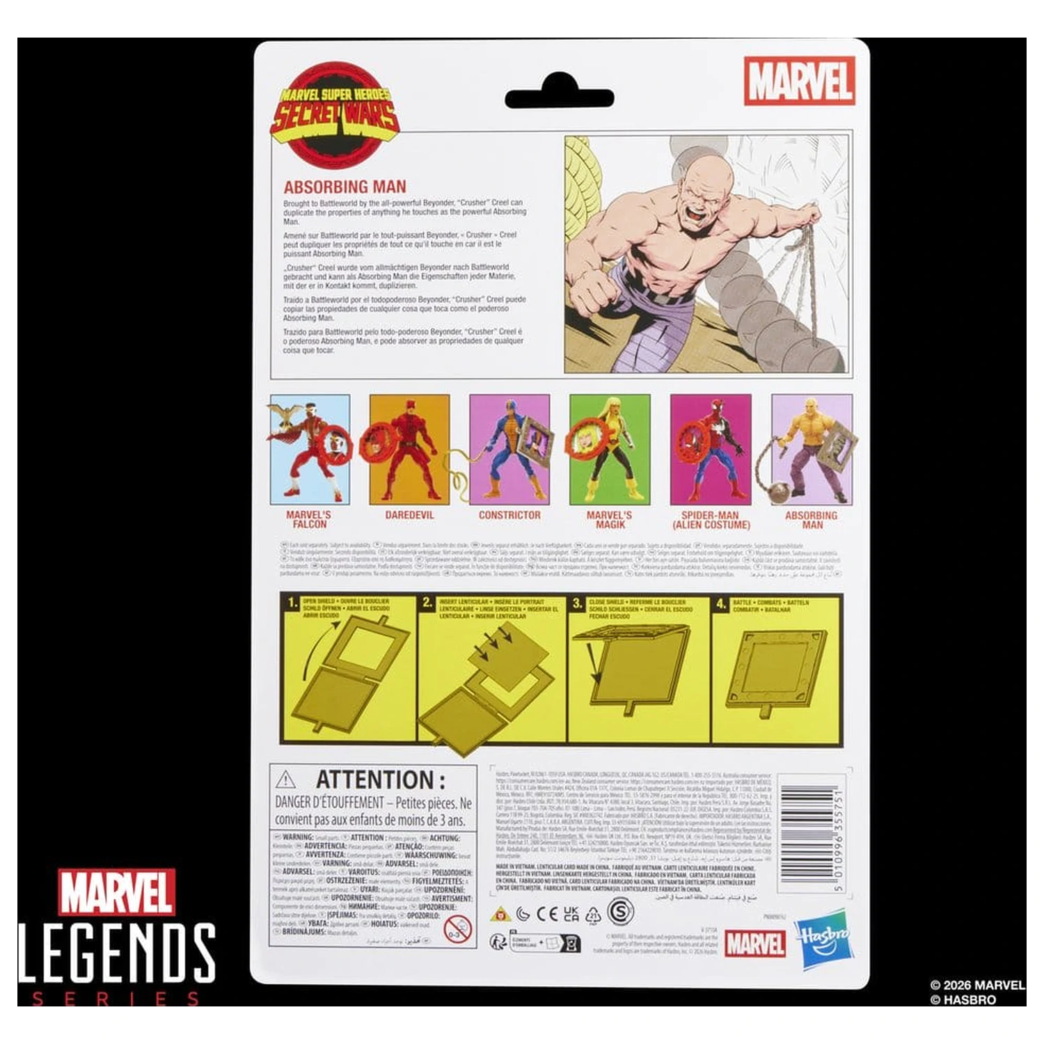 Marvel Legends Series Secret Wars figura Absorbing, 15 cm fotografija izdelka