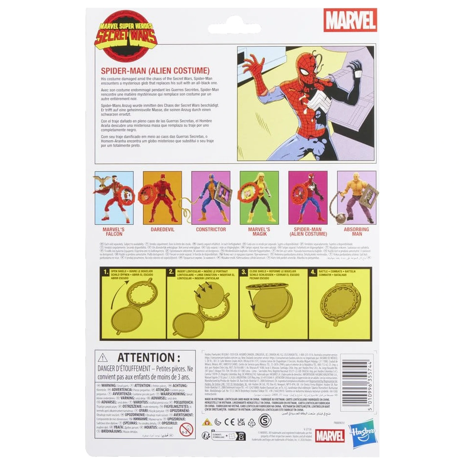 Marvel Legends Series Secret Wars Spiderman Alien Costume figura 15 cm fotografija izdelka