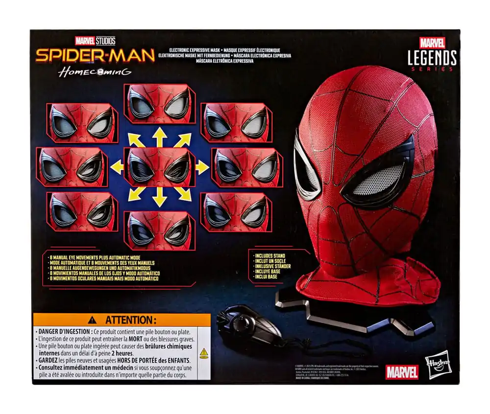 Marvel Legends Series Spider-Man: Homecoming elektronska maska fotografija izdelka