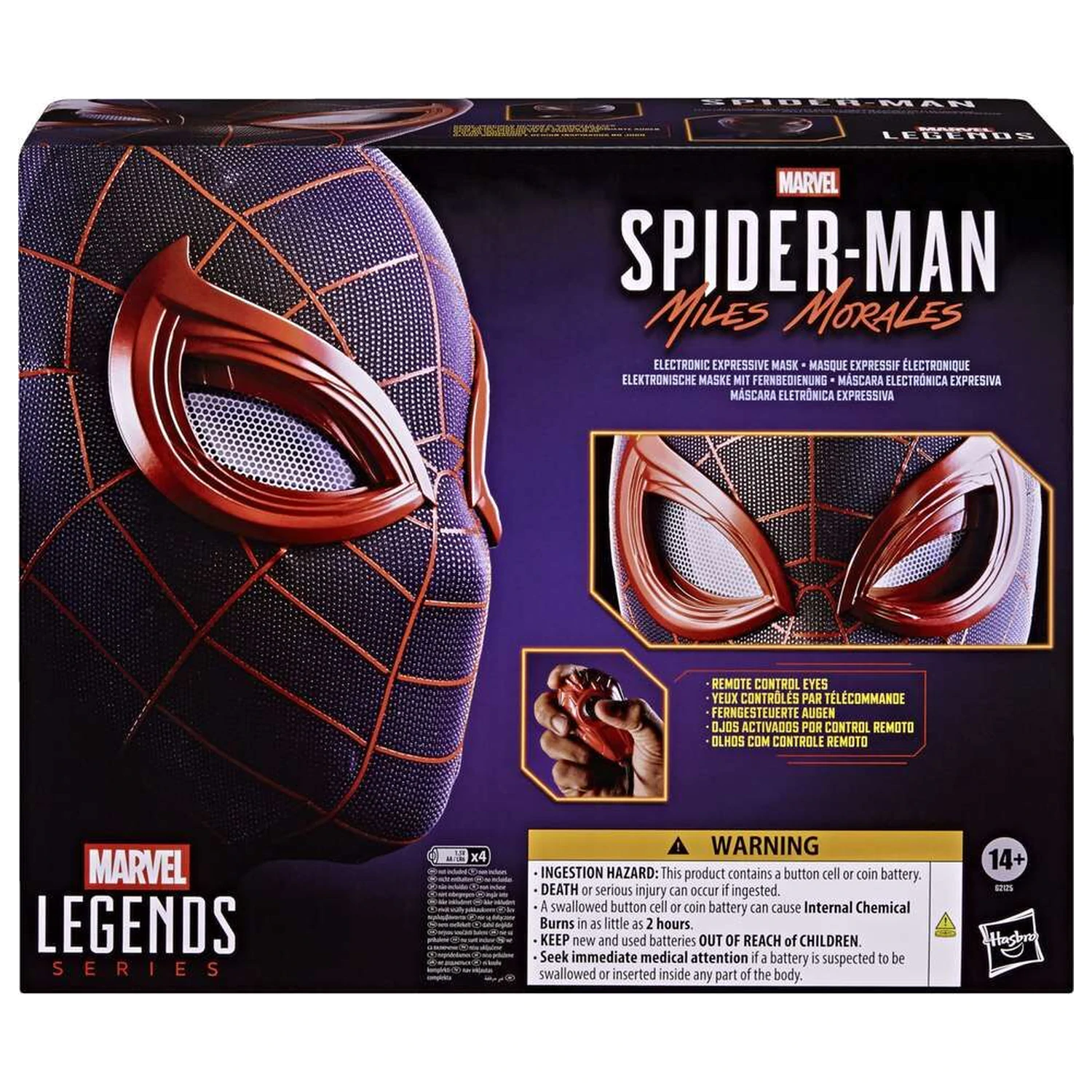 Marvel Legends Series Spider-Man Miles Morales elektronska maska fotografija izdelka